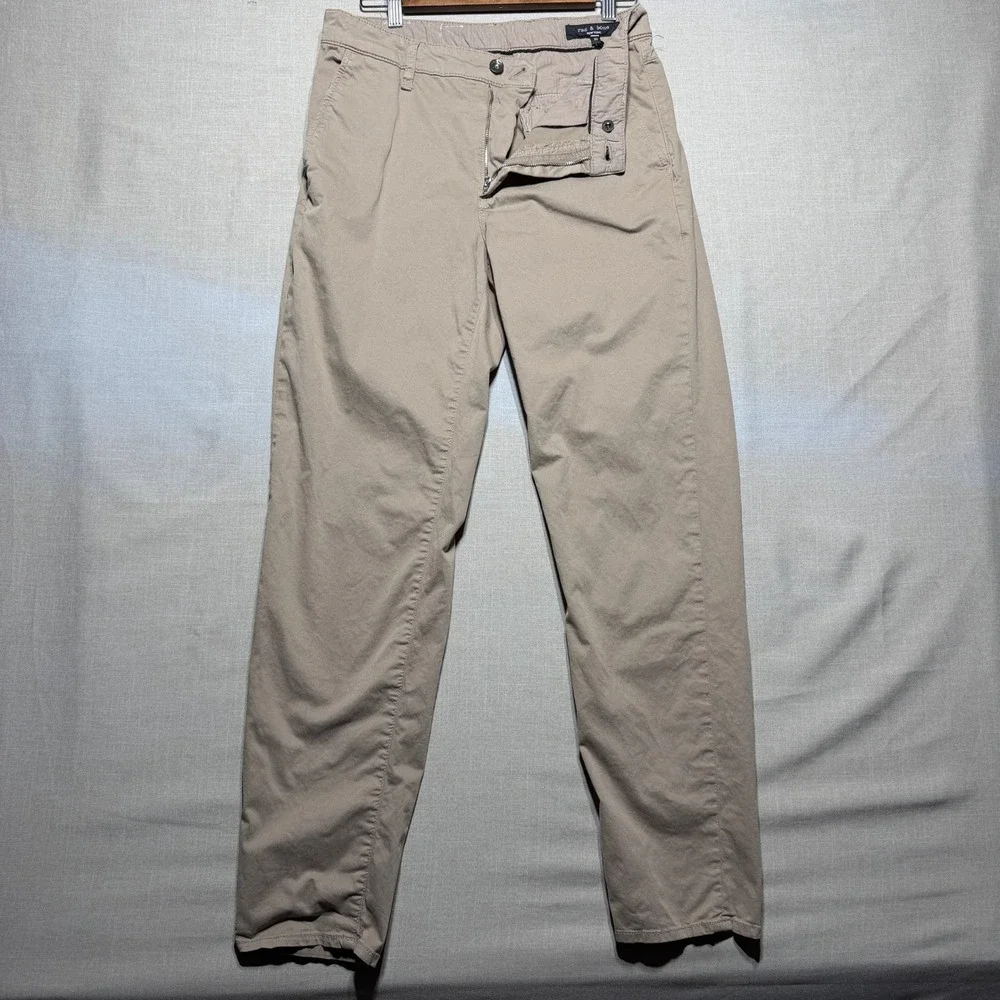 rag & bone Standard Chino Pants Mens 30 Desert Straight MBW24P7017T3ML Stretch